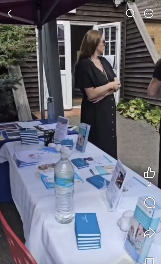 Visiting Angels Berkshire stall and team at the Gerrards Cross Classic Car Show