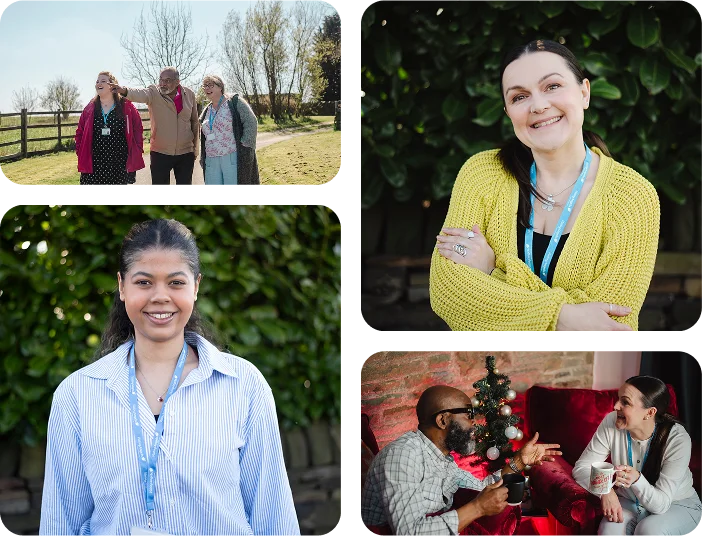A Visiting Angels carer providing companionship care to elderly people in Kidlington, Oxfordshire — compassionate, professional, CQC rated home care