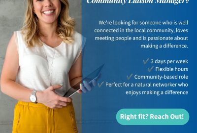 We need a Community Liaison Manager! Part-Time!!