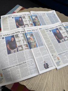 Newspaper feature of Visiting Angels North Surrey in the Times